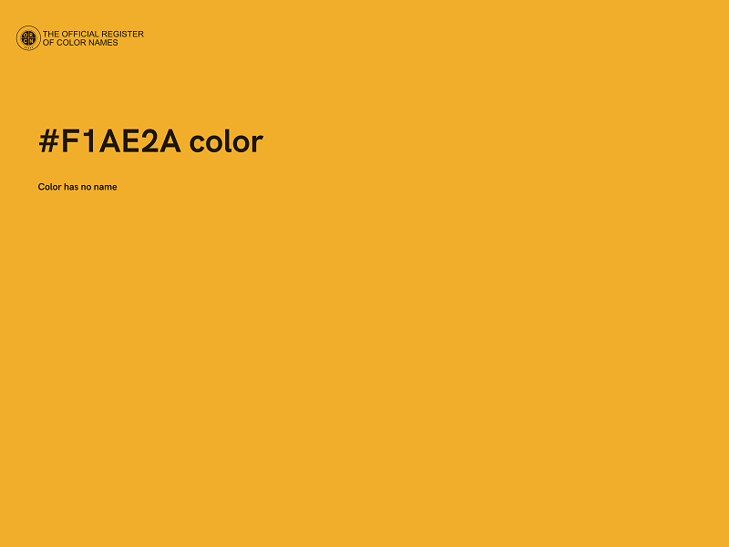 #F1AE2A color image