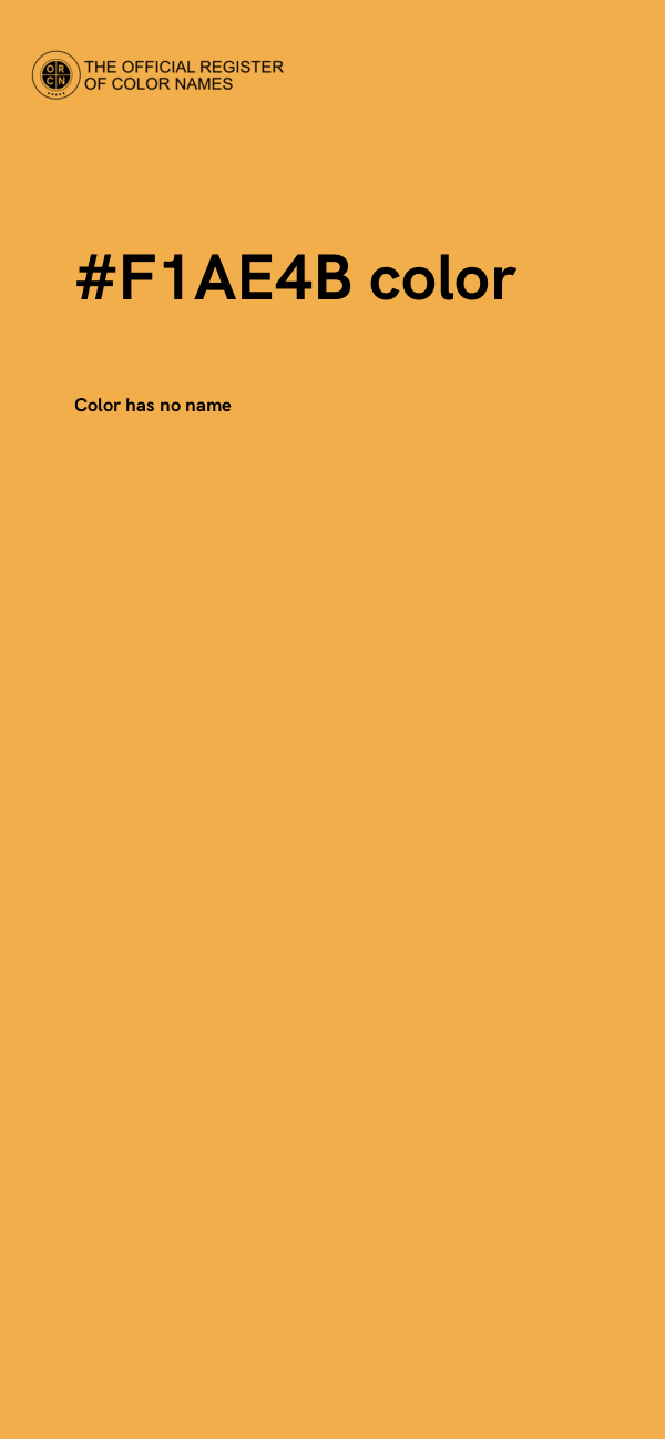 #F1AE4B color image