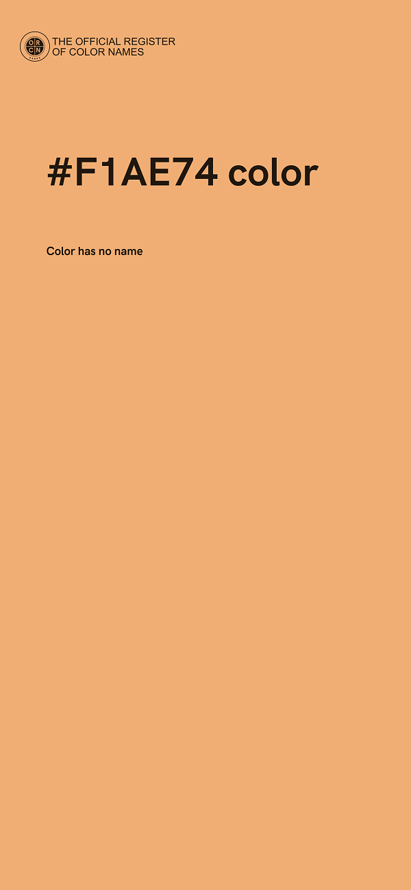 #F1AE74 color image