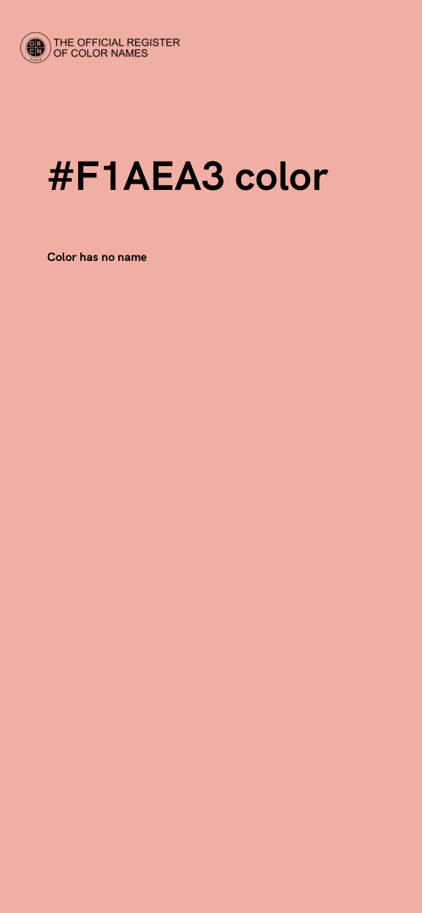 #F1AEA3 color image