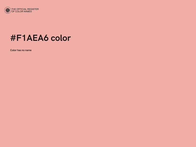 #F1AEA6 color image