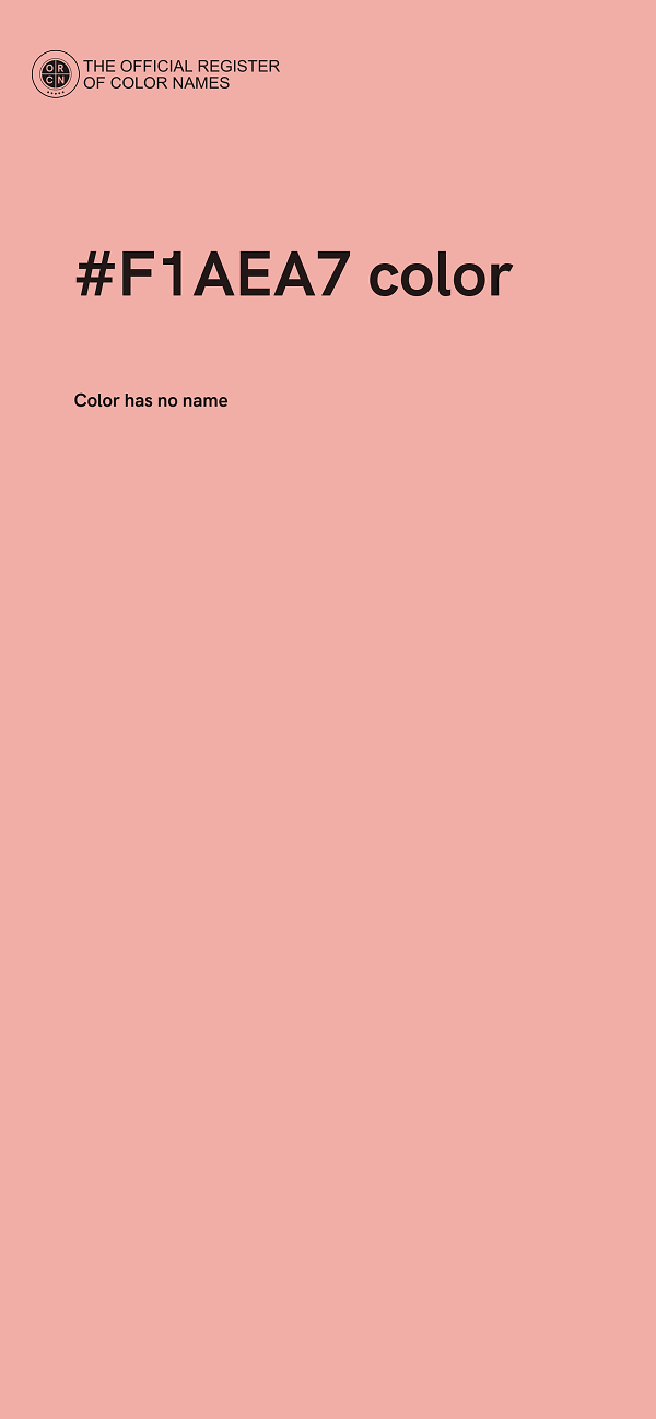 #F1AEA7 color image