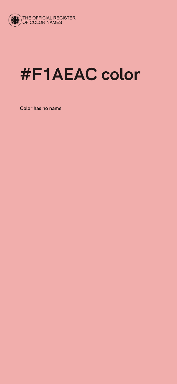 #F1AEAC color image