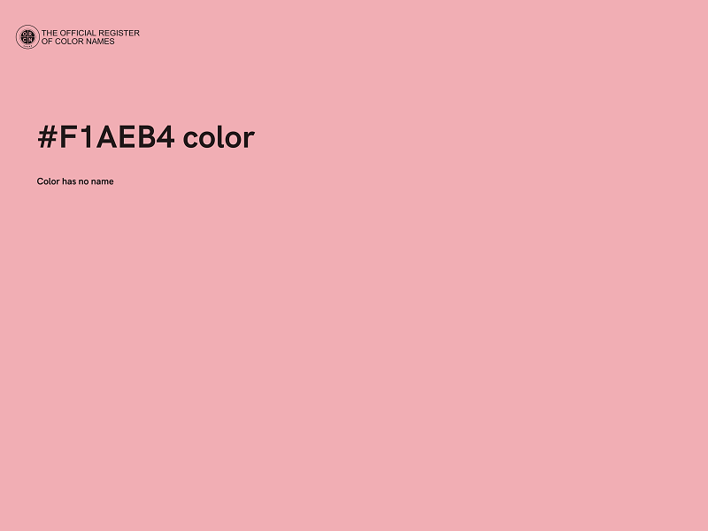 #F1AEB4 color image