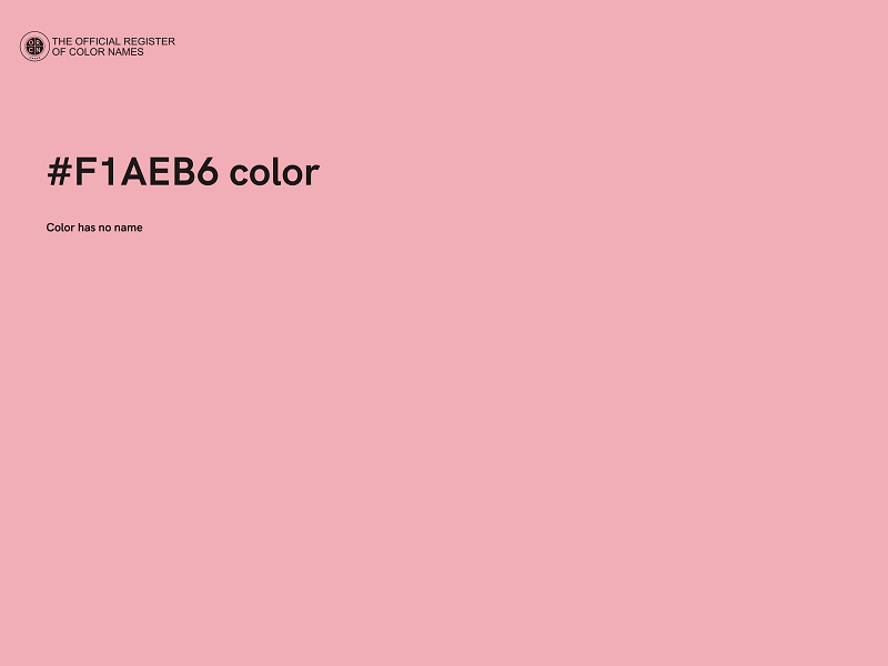 #F1AEB6 color image