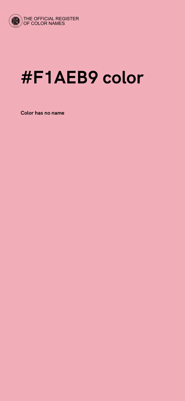 #F1AEB9 color image