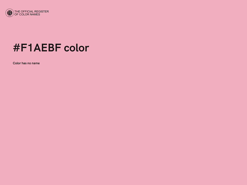 #F1AEBF color image