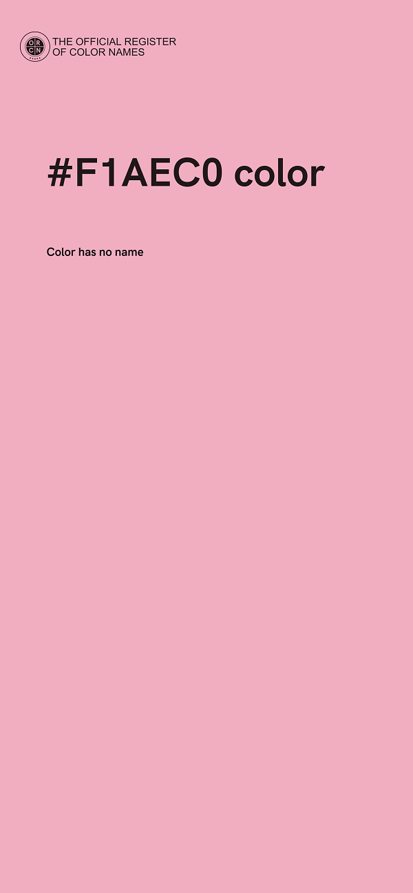 #F1AEC0 color image