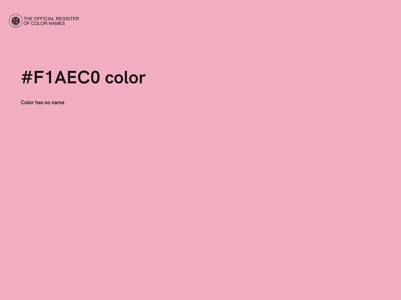 #F1AEC0 color image