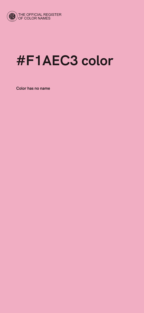 #F1AEC3 color image