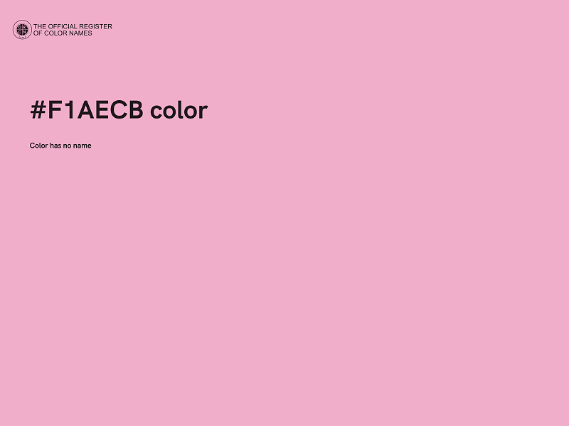 #F1AECB color image