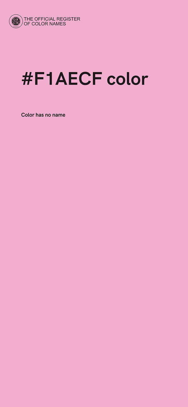 #F1AECF color image