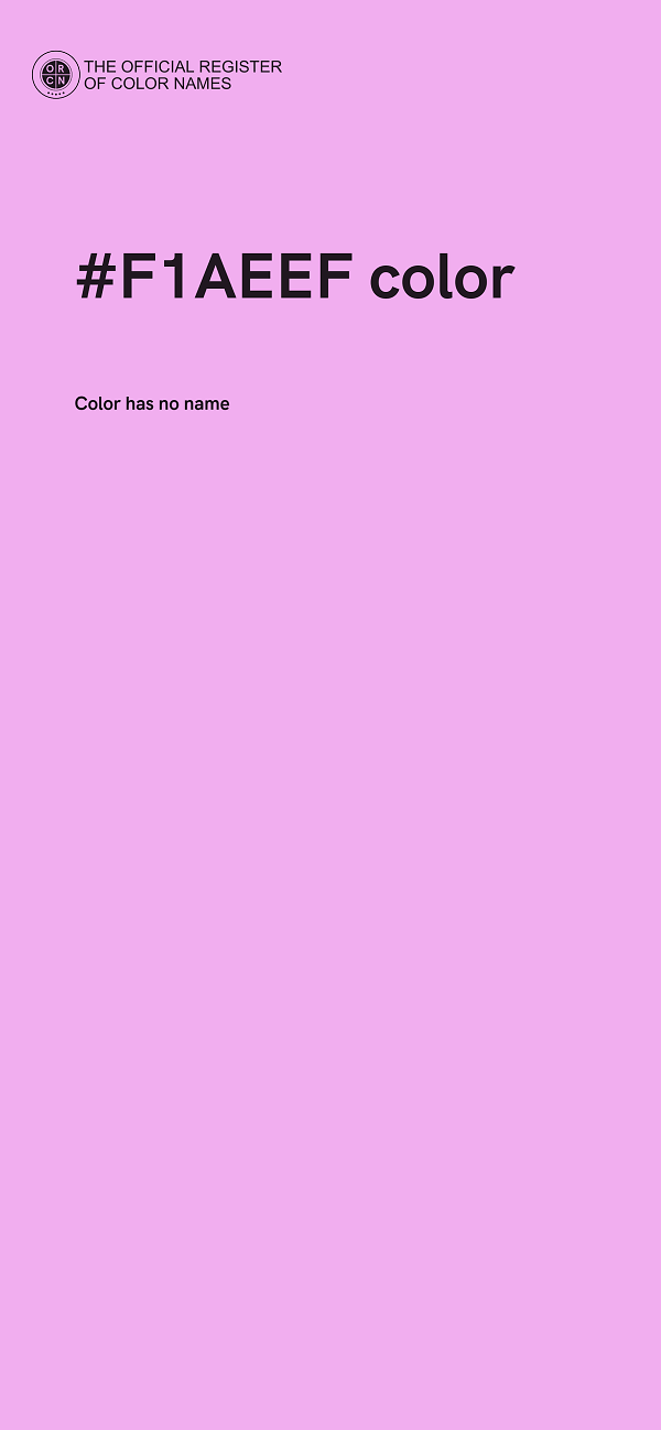 #F1AEEF color image