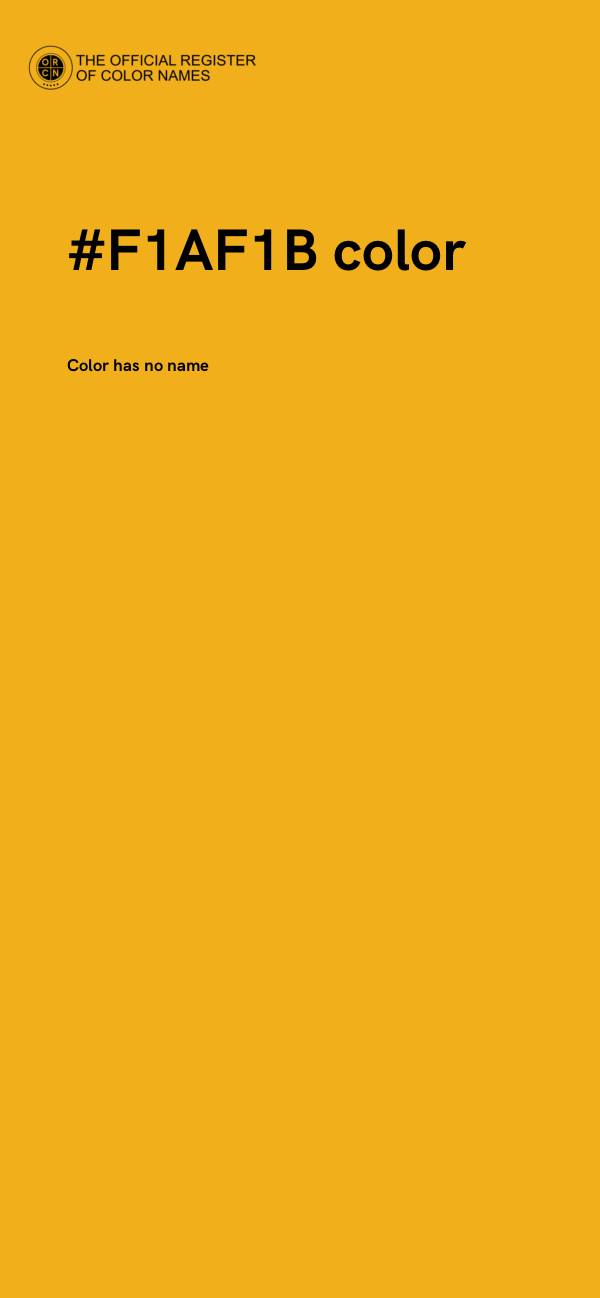 #F1AF1B color image