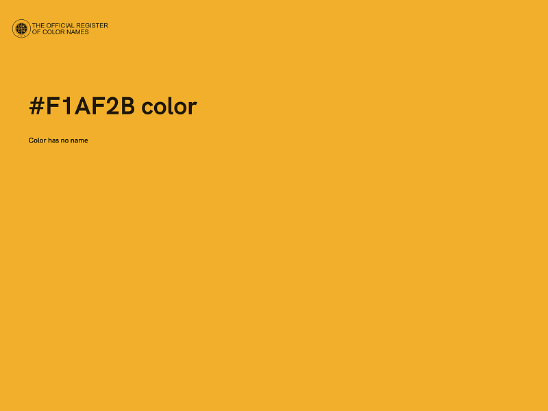 #F1AF2B color image