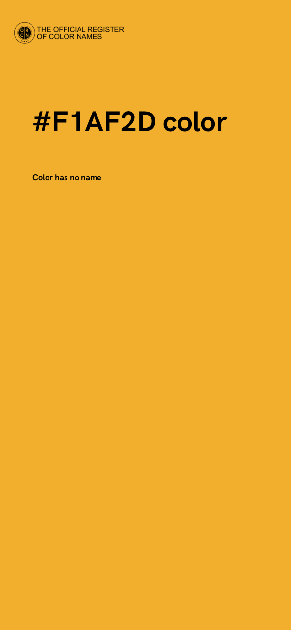 #F1AF2D color image