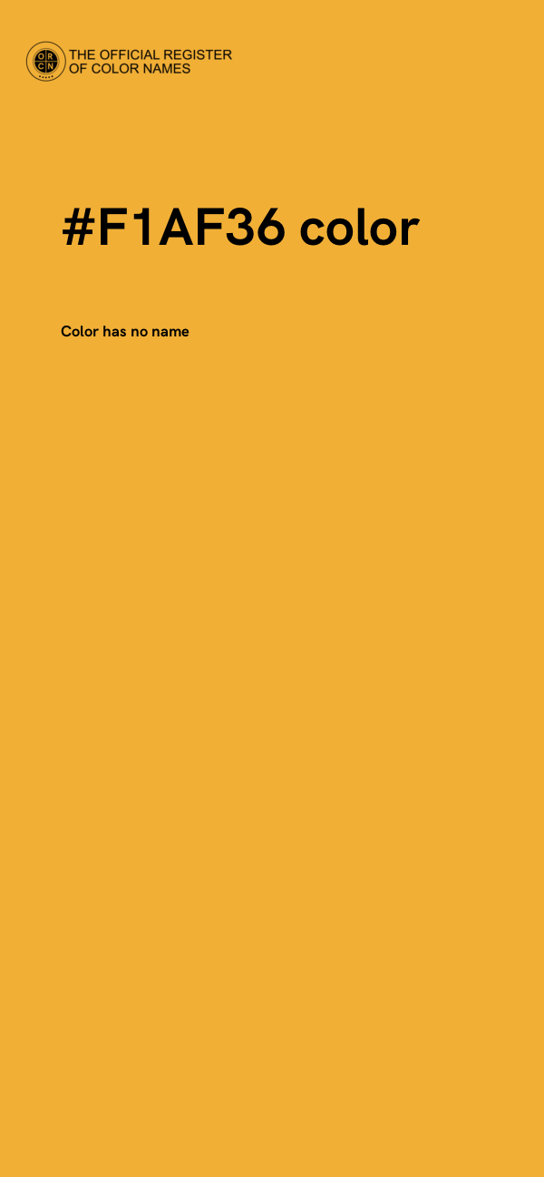 #F1AF36 color image