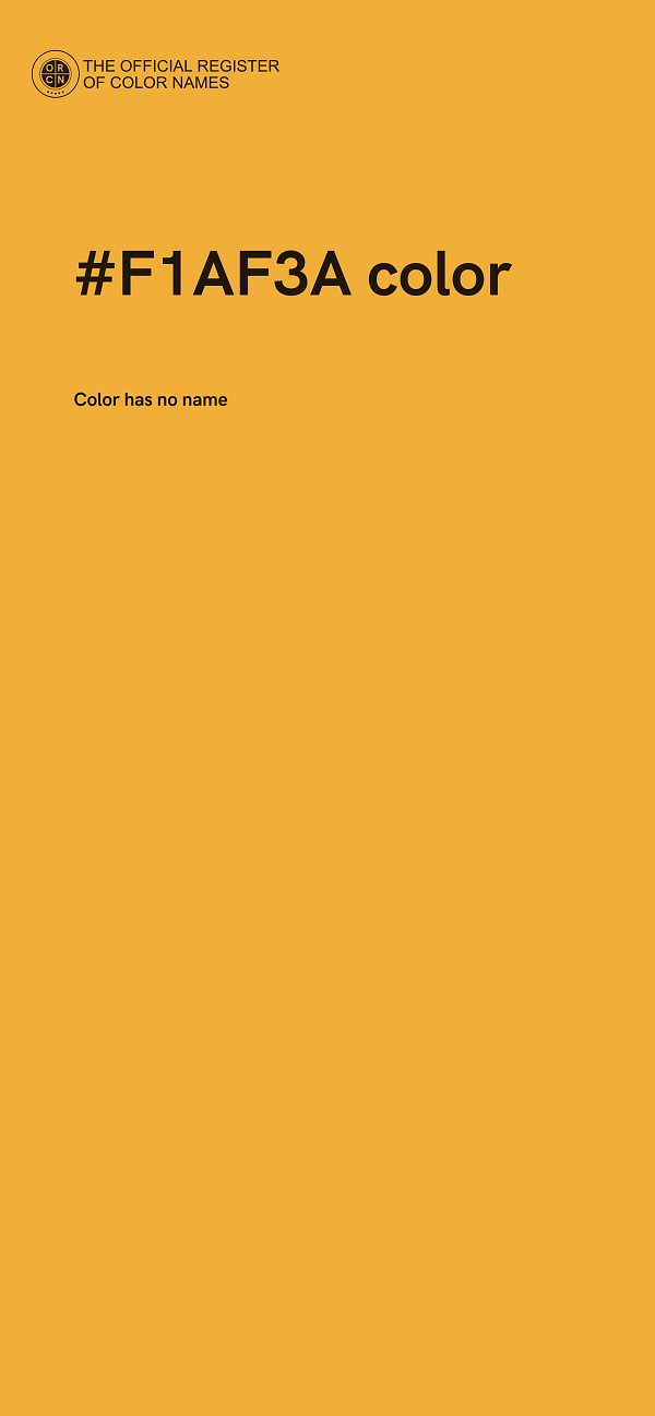 #F1AF3A color image