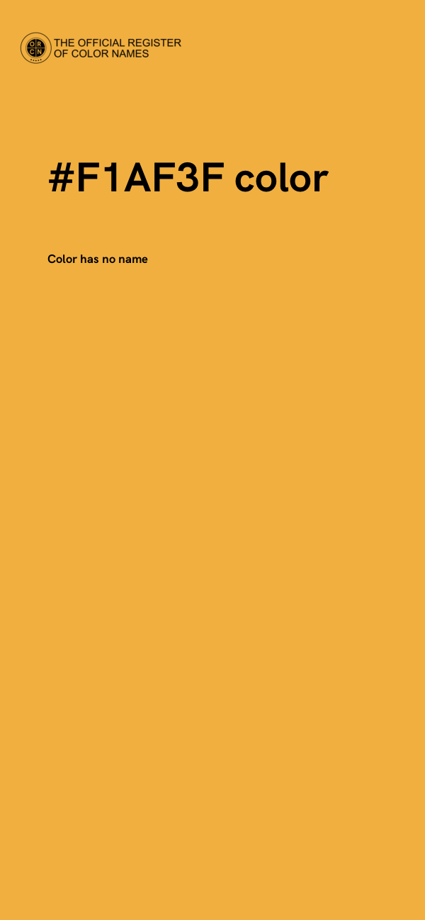 #F1AF3F color image