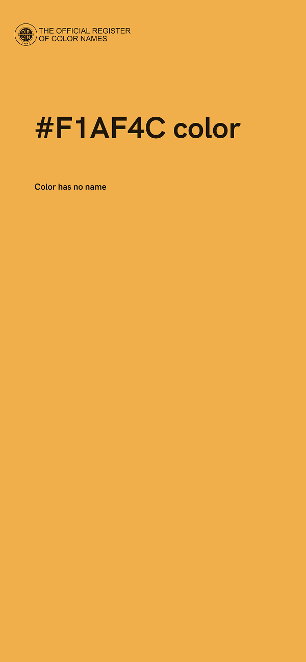 #F1AF4C color image