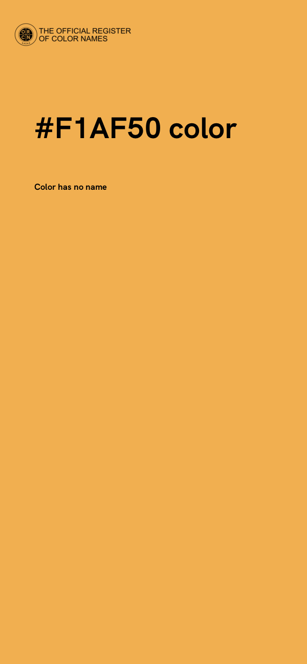 #F1AF50 color image
