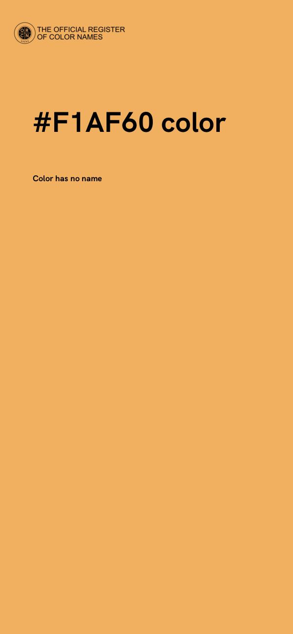 #F1AF60 color image