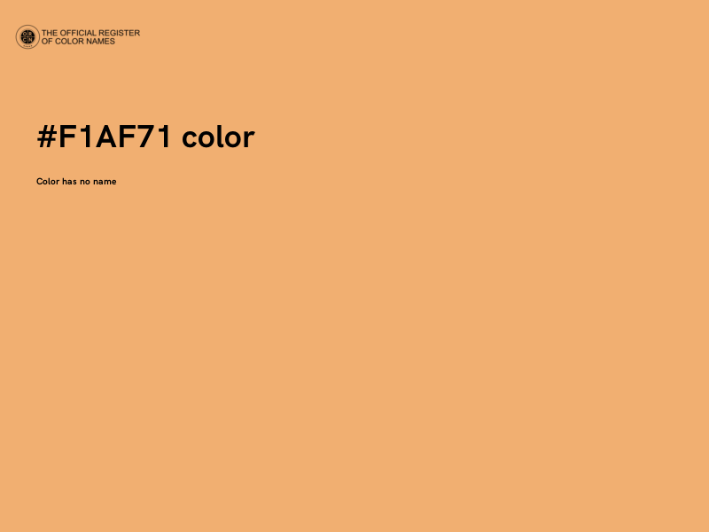 #F1AF71 color image
