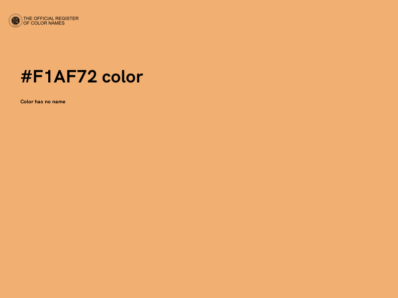 #F1AF72 color image