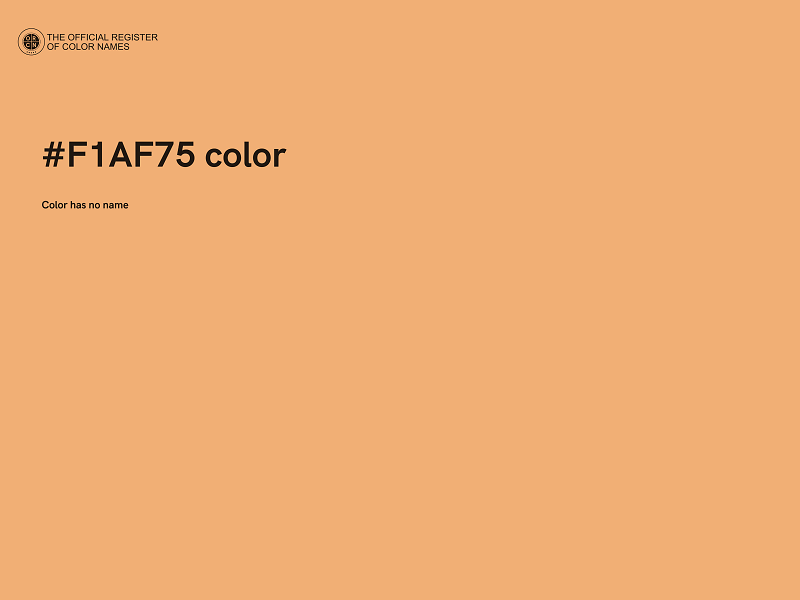 #F1AF75 color image