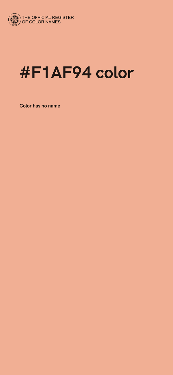 #F1AF94 color image