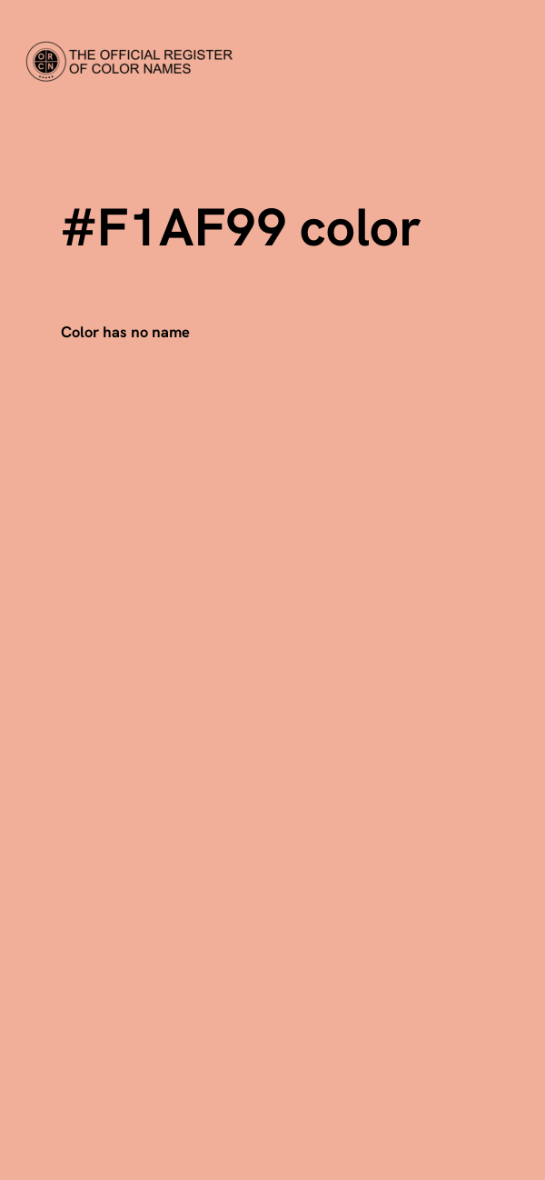 #F1AF99 color image