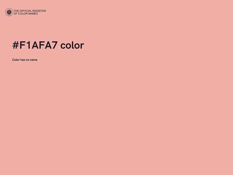 #F1AFA7 color image
