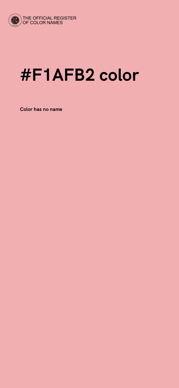 #F1AFB2 color image