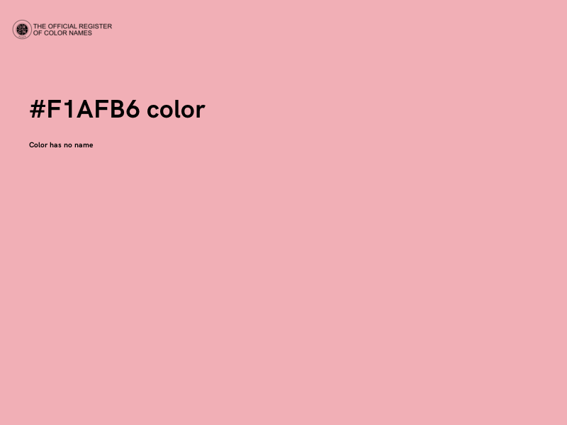 #F1AFB6 color image