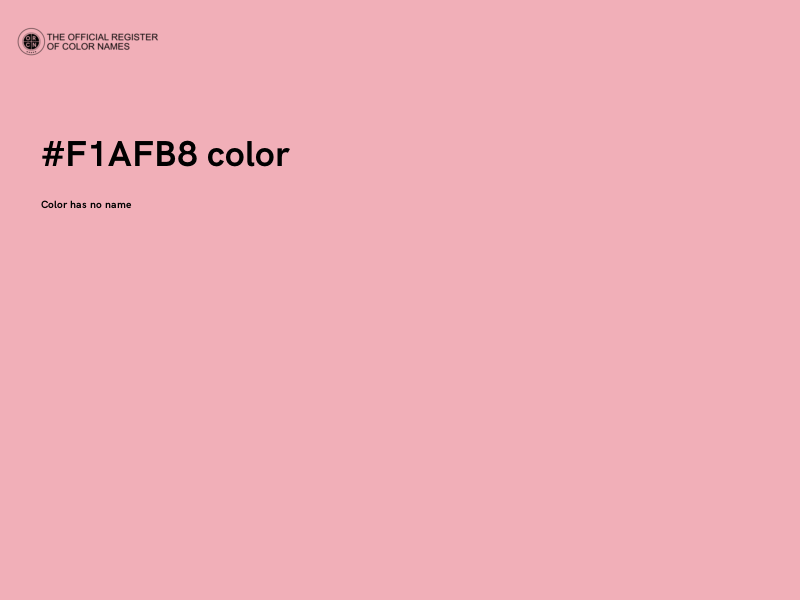 #F1AFB8 color image