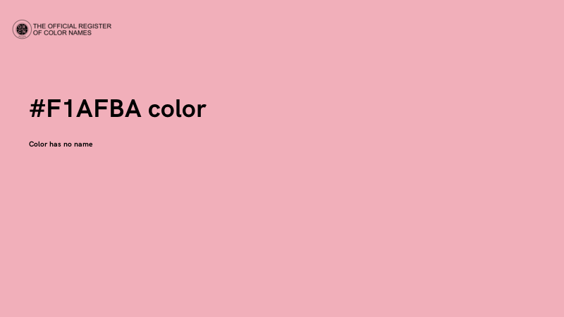 #F1AFBA color image