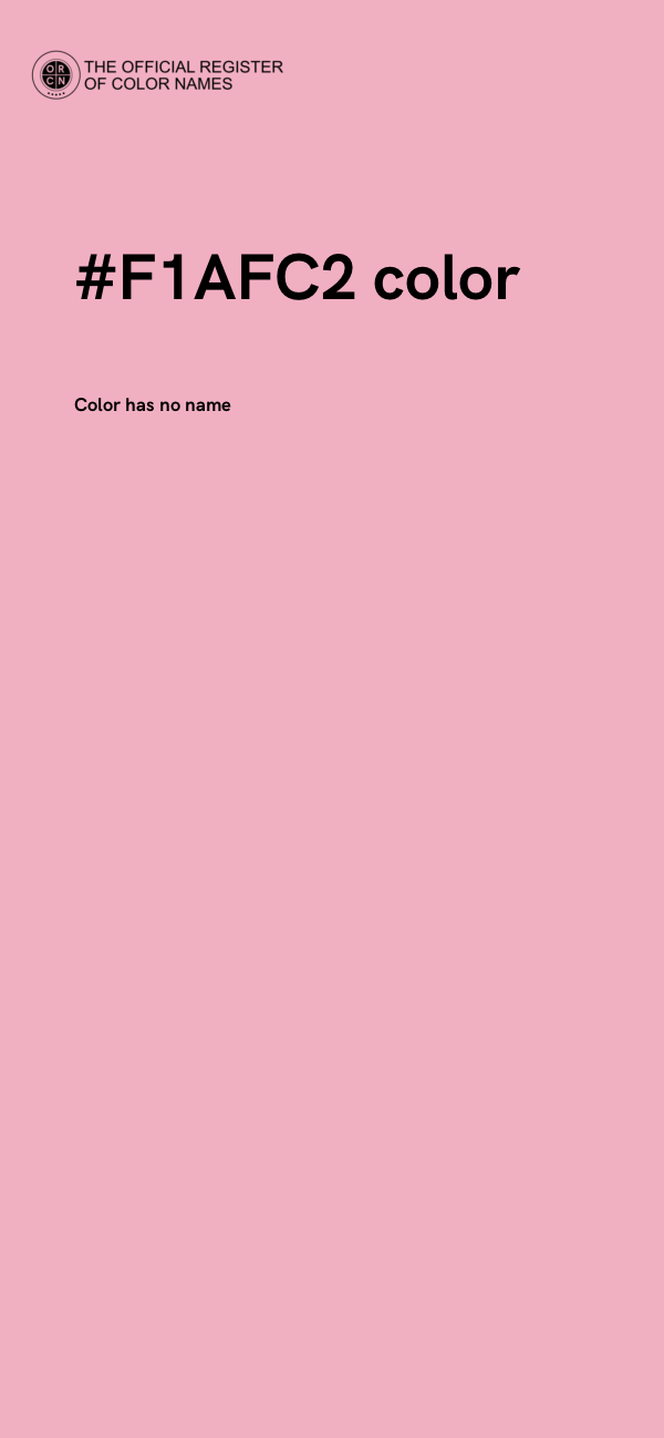 #F1AFC2 color image