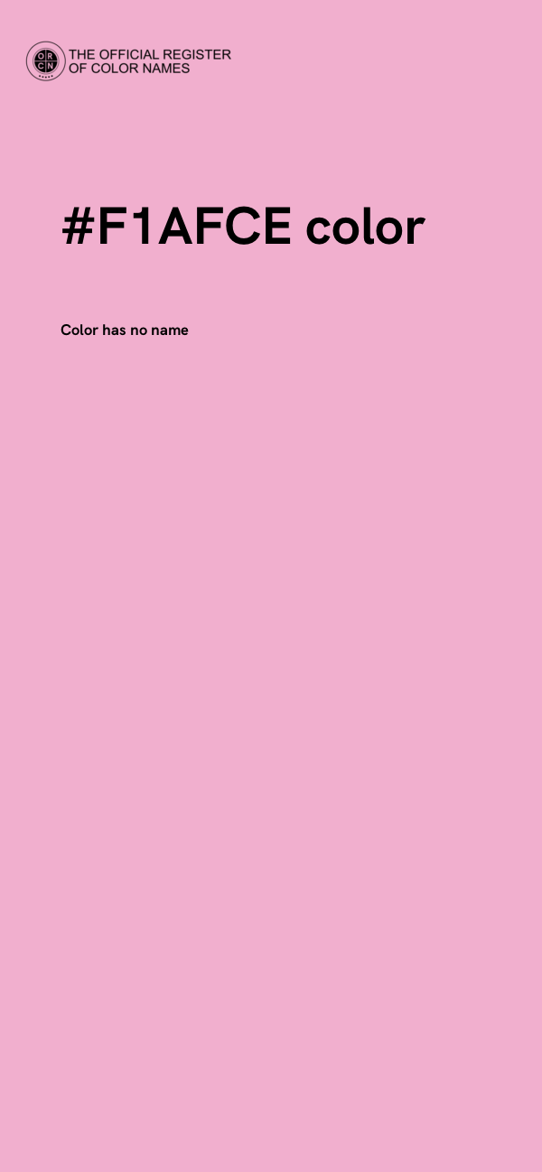 #F1AFCE color image