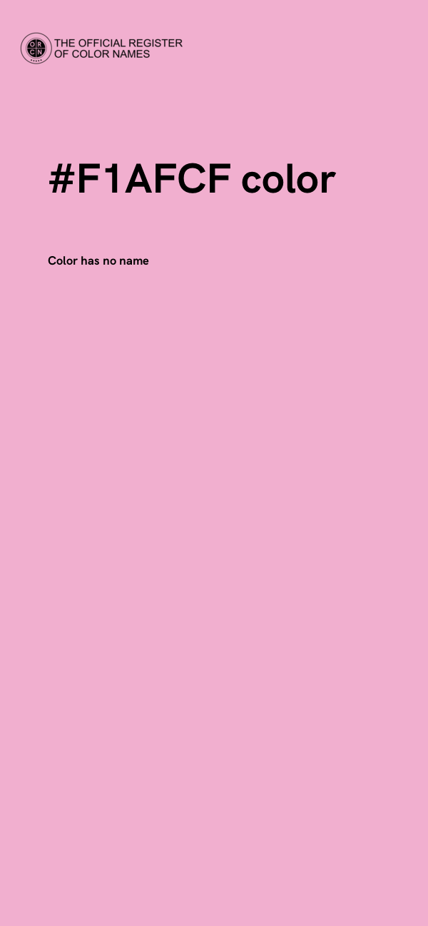 #F1AFCF color image