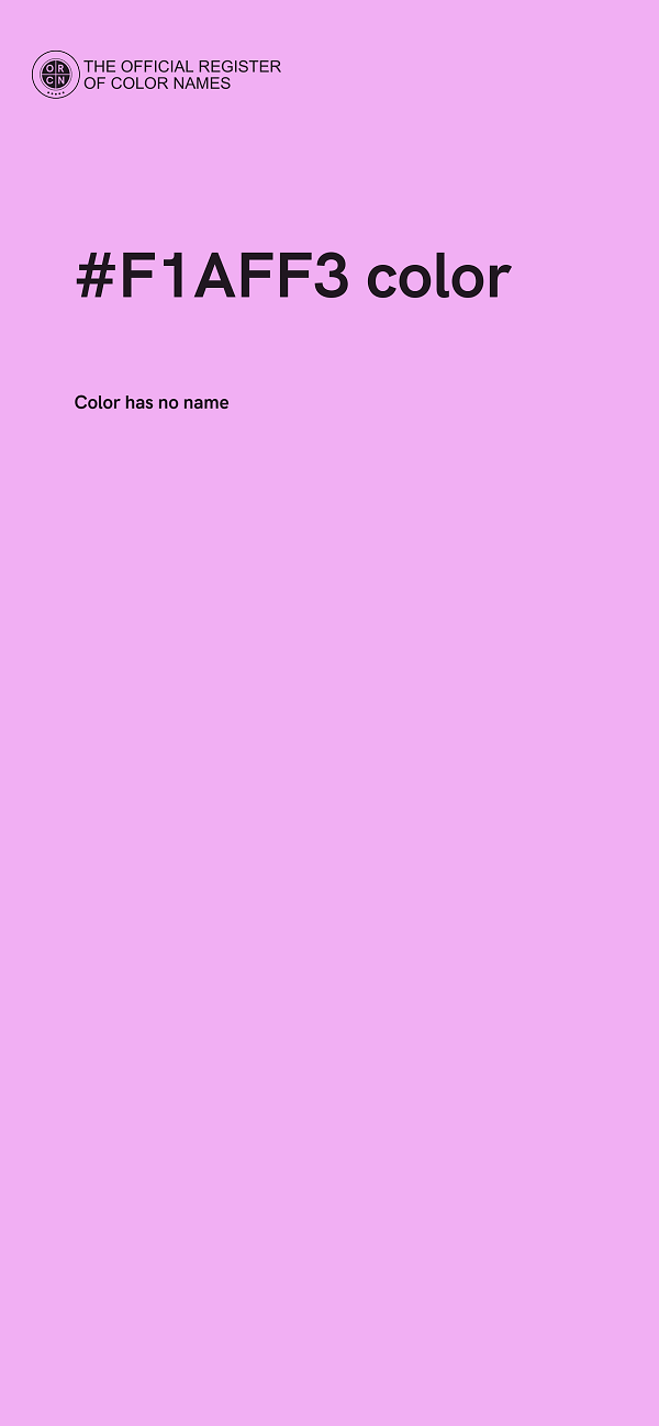 #F1AFF3 color image