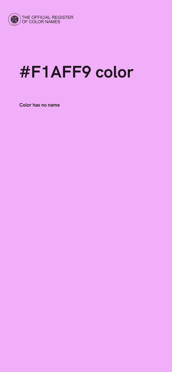 #F1AFF9 color image