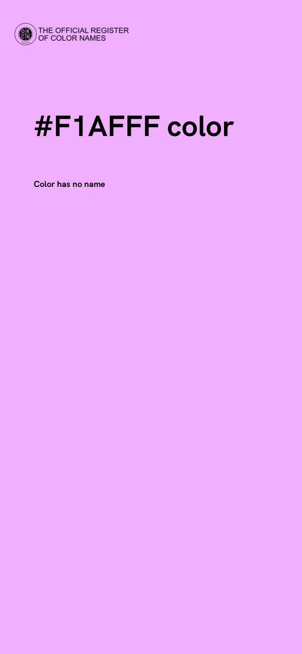 #F1AFFF color image