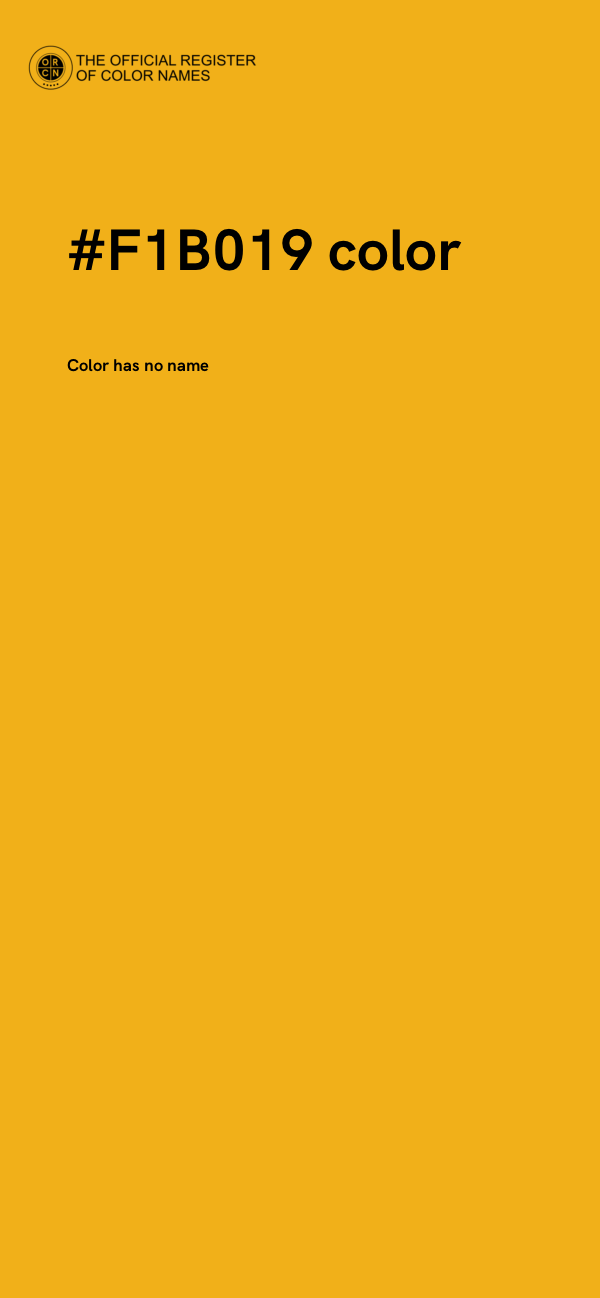 #F1B019 color image