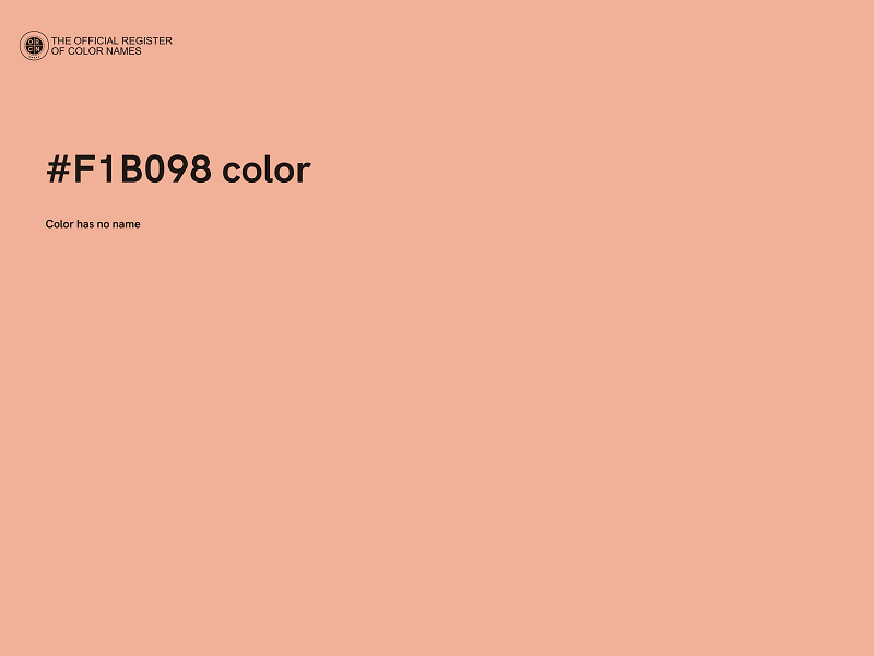 #F1B098 color image