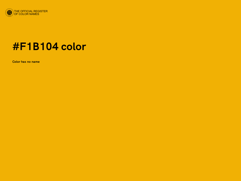 #F1B104 color image