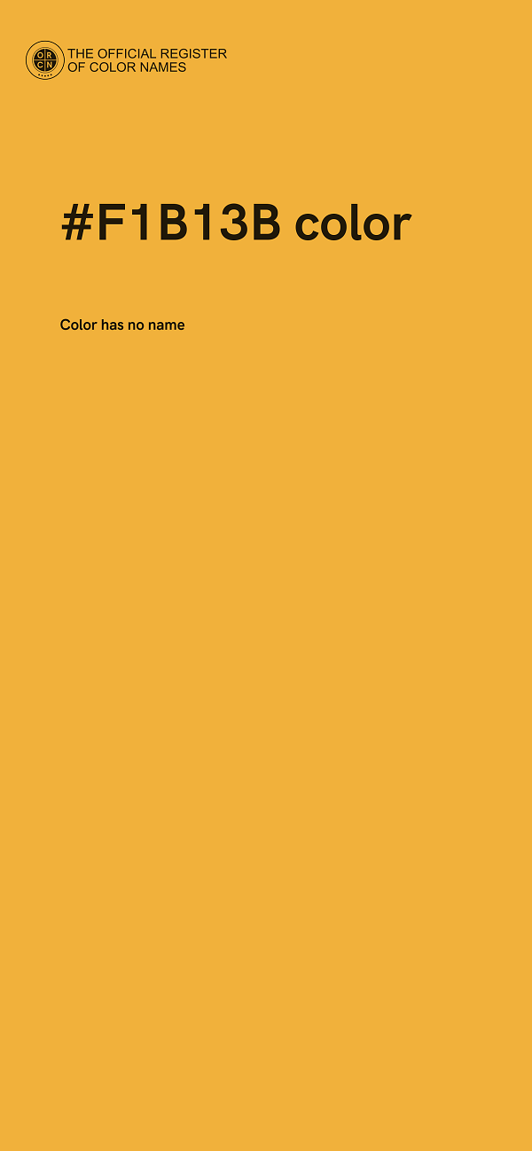 #F1B13B color image