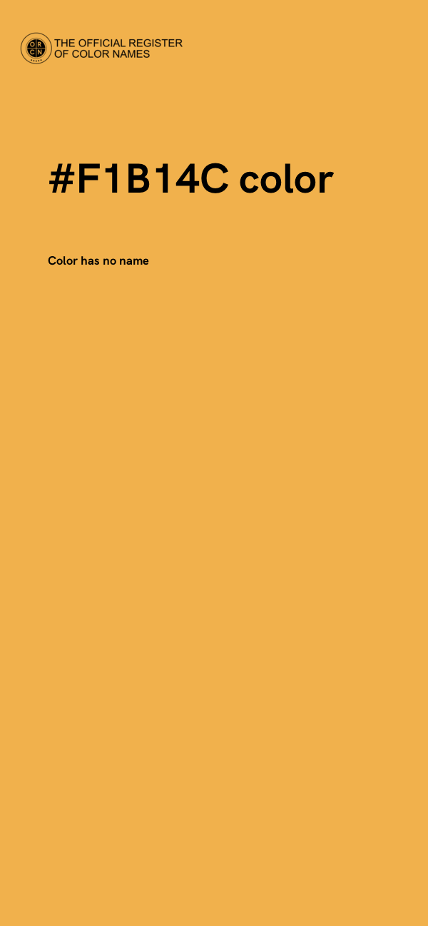 #F1B14C color image