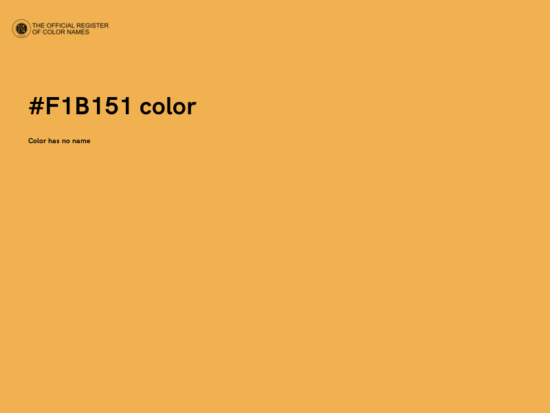 #F1B151 color image