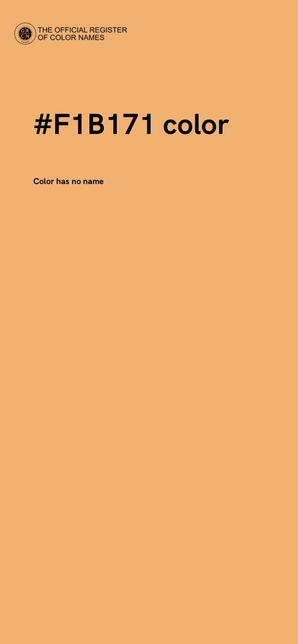 #F1B171 color image
