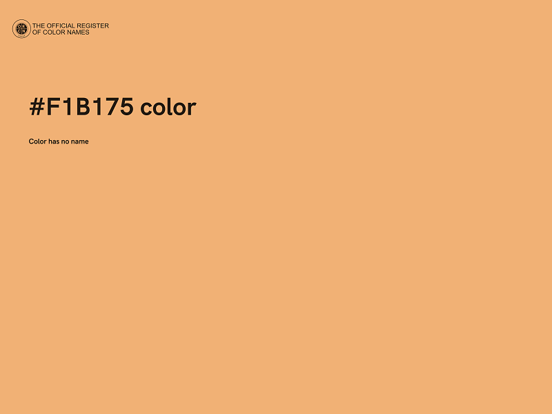 #F1B175 color image